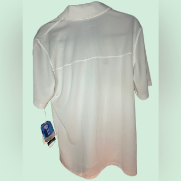 VTG Men's Adidas‎ Climalite Michigan Wolverines White Performance Polo Men's - Picture 5 of 12